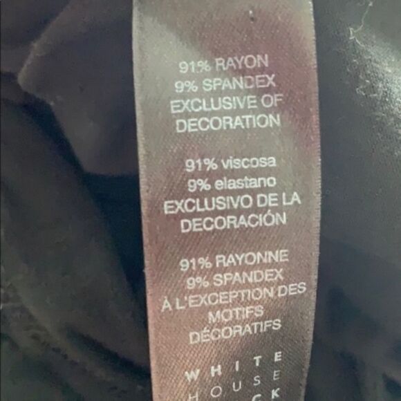 White House Black Market Black Lace Bell Sleeve Top — Size XS - Picture 6 of 6